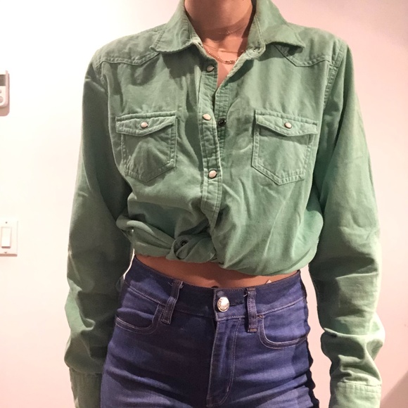 Minty corduroy for an adventure in the woods! - Picture 4 of 8